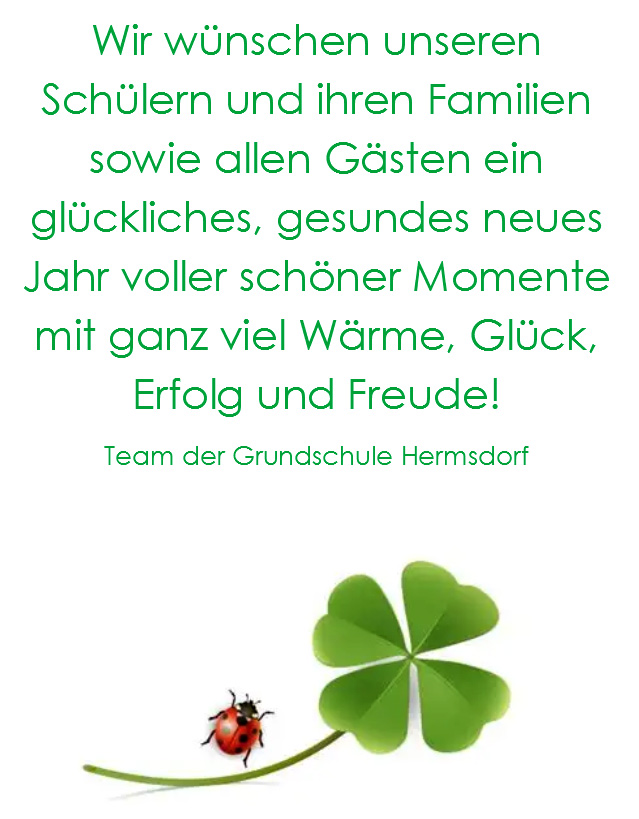 Grundschule Hermsdorf/E – Neujahrsgruß 2026